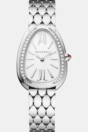 Bvlgari Stainless Steel Diamond Serpenti Seduttori Women