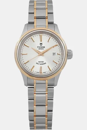 TUDOR 18k Yellow Gold Stainless Steel Style 12103-0002 Automatic Women