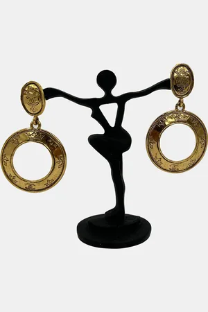 CHANEL Vintage Hoop Earrings