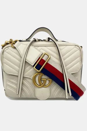 Gucci Gg Marmont Matelasse Top Handle Flap Bag