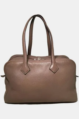 Hermès Clemence Leather Victoria 35 Bag