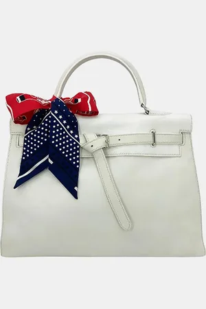Hermès Kelly Flat 35 Swift Silver PDH Bag