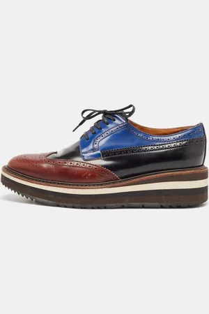 Prada Leather Brogues Oxfords Size 38.5