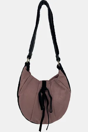Saint Laurent Yves Saint Laurent Mauve Canvas Rive Gauche Shoulder Bag