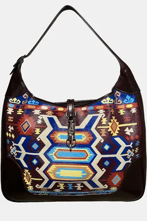 Hermès Leather And Canvas Trim Bag Hand Painted