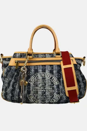 LOUIS VUITTON Monogram Denim Cabas Raye GM Tote Bag