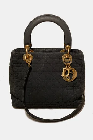 Dior Christian Nylon Medium Lady Di Bag