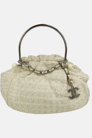 CHANEL Tweed Boucle Knitting Bag