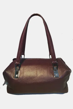 CHANEL Caviar Leather Square Quilted Shoulder Bag Tote