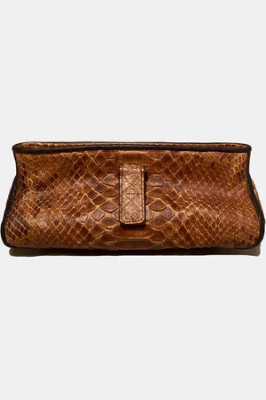 Bottega Veneta Snakeskin Clutch