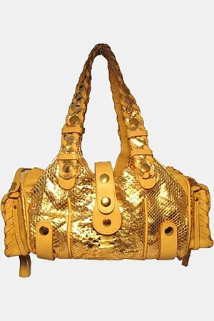 Chloé Rose Snakeskin Handbag