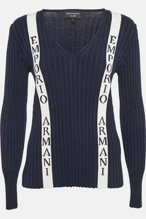 Emporio Armani Icon Logo Cotton Knit Jumper XL