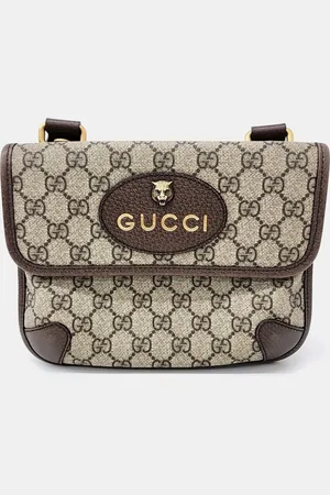 Gucci Brown PVC Supreme Small Messenger Bag
