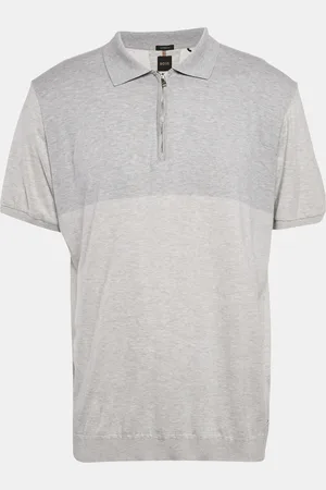 HUGO BOSS Jersey Zip-Up T-Shirt XXL