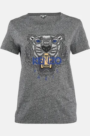 Kenzo Tiger Print Cotton Crew Neck T-Shirt M