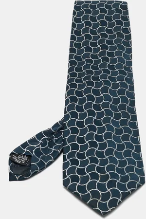Giorgio Armani Geometric Silk Traditional Tie
