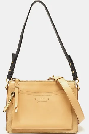 Chloé /Black Leather and Suede Roy Crossbody Bag