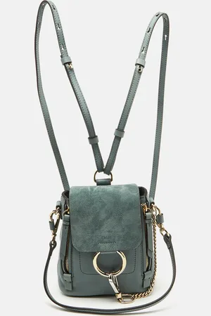 Chloé Light Leather and Suede Mini Faye Daye Backpack
