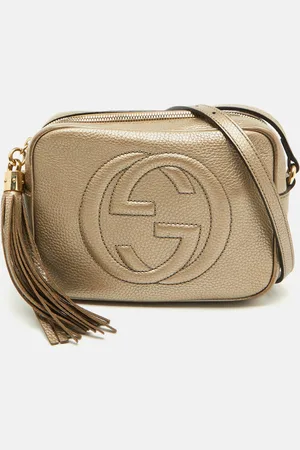 Gucci Metallic Leather Small Soho Shoulder Bag