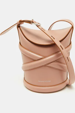 Alexander McQueen Dusty Leather The Curve Bucket Bag