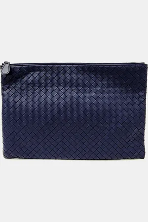 Bottega Veneta Leather Mesh Clutch