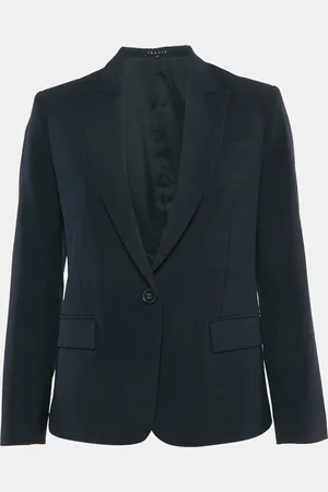 THEORY Black Wool Single Breasted Blazer S