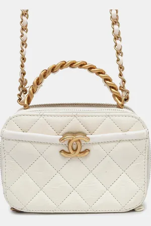 CHANEL Vintage Calf Leather Vanity Bag