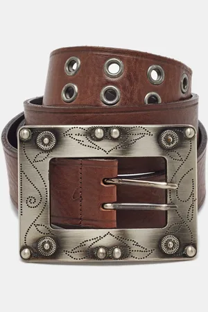 Dolce & Gabbana Leather Big Buckle Belt 100CM