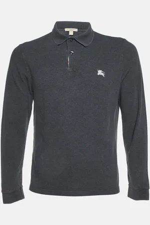 Burberry Cotton Long Sleeve Polo T-Shirt L