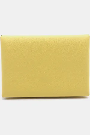 Hermès Leather Calvi Duo Wallet