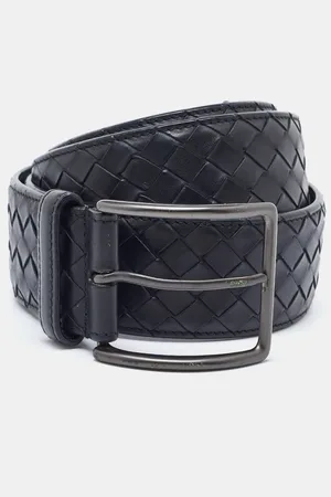 Bottega Veneta Intrecciato Leather Buckle Belt 110CM