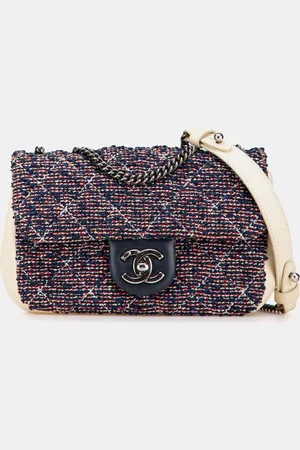 CHANEL Tweed Mini Rectangular Flap Bag