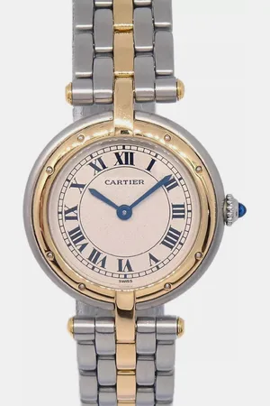 Cartier 18k Yellow Gold Stainless Steel Panthere Vendome 1057920 Quartz Women