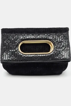 LOUIS VUITTON Monogram Suede Limited Edition Motard Afterdark Clutch