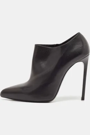 Saint Laurent Saint Laurent Leather Pointed Toe Ankle Length Boots Size 40