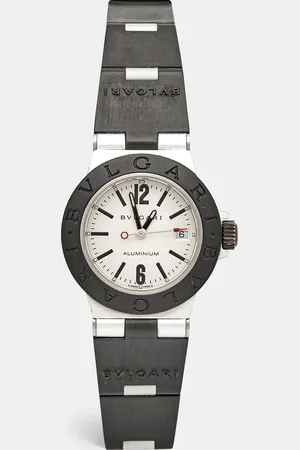 Bvlgari Two-Tone Aluminum Rubber Diagono AL29TA Women