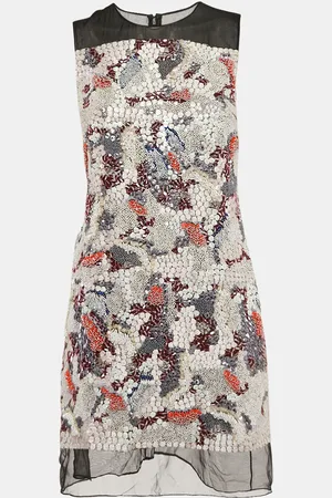 Dior Embellished Silk Sleeveless Mini Dress M