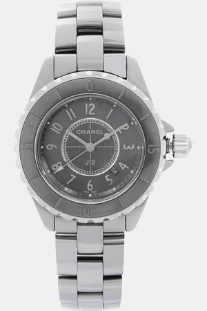 CHANEL Black Ceramic J12 H2978 Quartz Women
