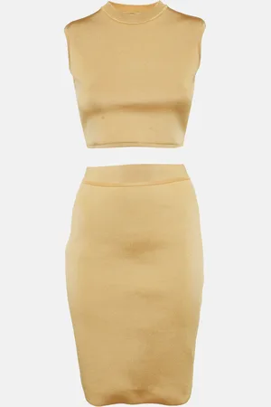 Hermès Light Jersey Top and Skirt S