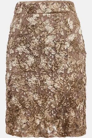 Burberry Ribbon Work Tulle Short Skirt S