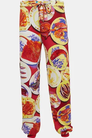 Etro Fish Print Cotton Jersey Sweatpants XXL