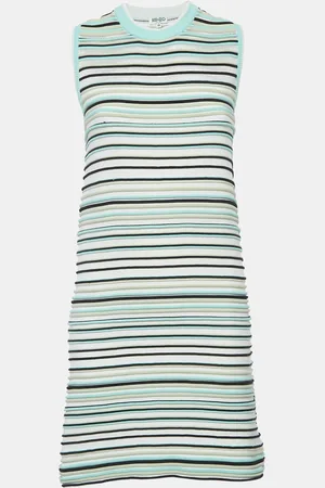 Kenzo Stripe Textured Knit Mini Dress M