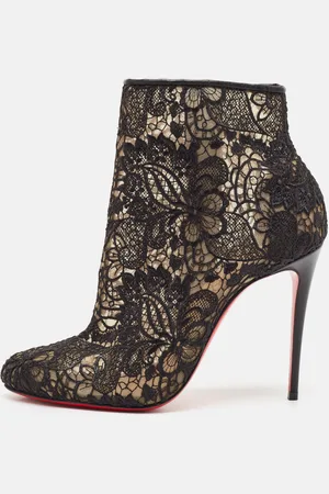 Christian Louboutin Lace Miss Tennis Ankle Boots Size 38