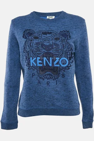 Kenzo Tiger Lurex Embroidery Crew Neck Sweatshirt L