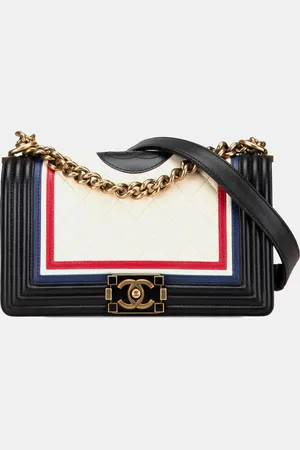 CHANEL Medium Lambskin Crest Boy Flap Bag