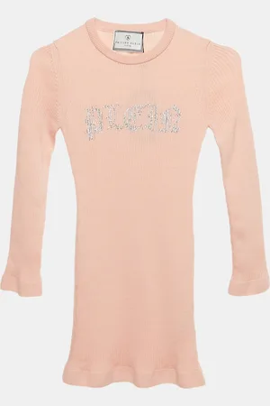Philipp Plein Junior Crystal Embellished Rib Knit Day Dress 8 Yrs