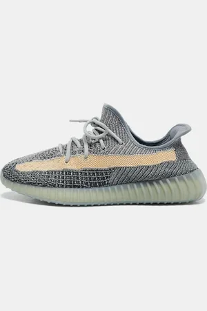 adidas Knit Fabric Boost 350 V2 Ash Blue Sneakers Size 46 2/3