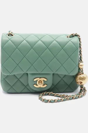 CHANEL Leather Chain Shoulder Bag
