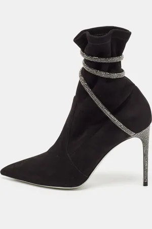 RENE CAOVILLA René Caovilla Suede Cleo Booties Size 40