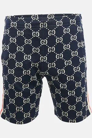 Gucci GG Supreme Jacquard Knit Contrast Striped Shorts XS